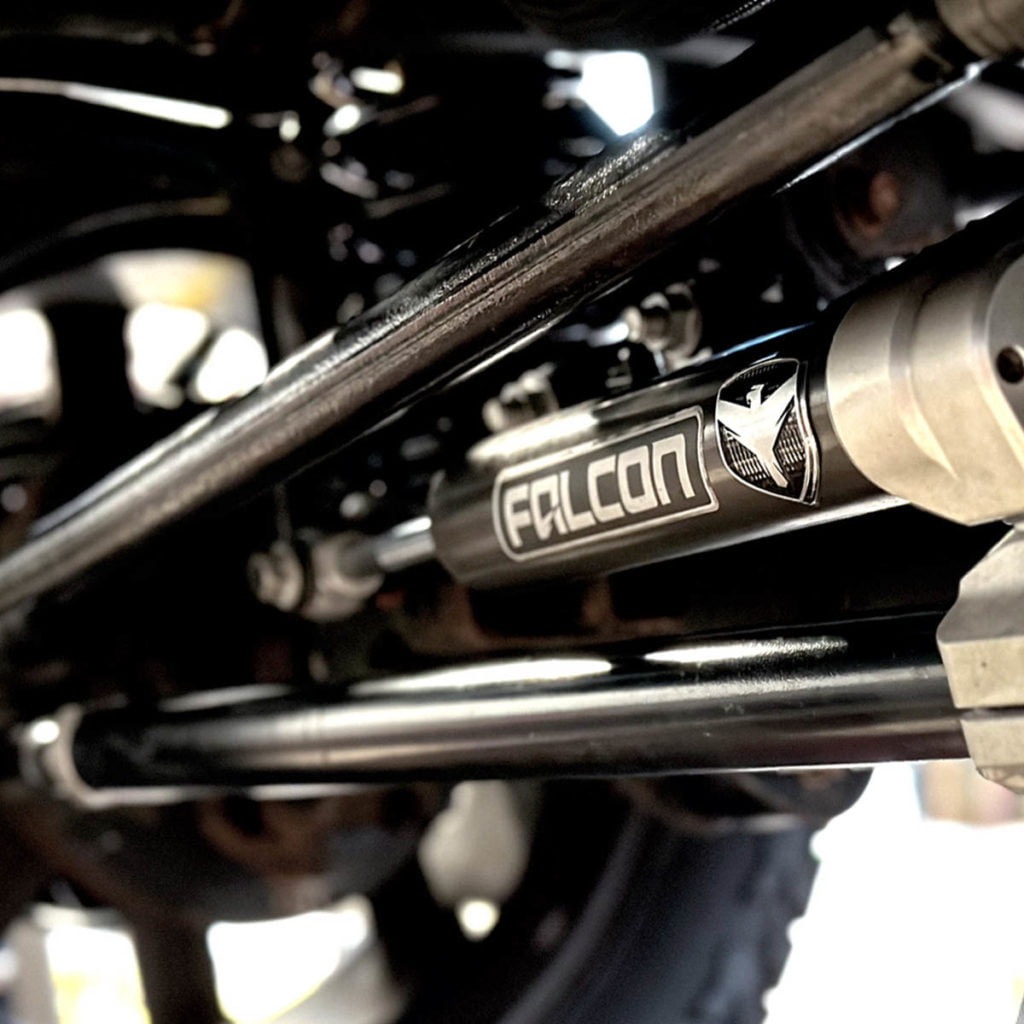 Falcon Steering stabilizer on a Jeep