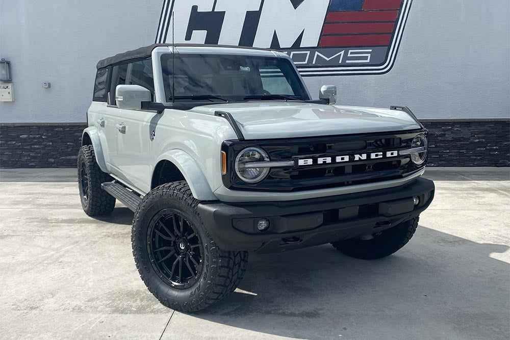 Ford Bronco customized with aftermarket parts
