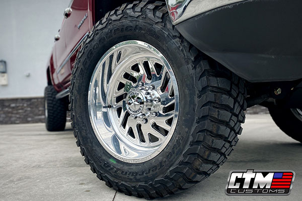 Chrome custom truck wheels